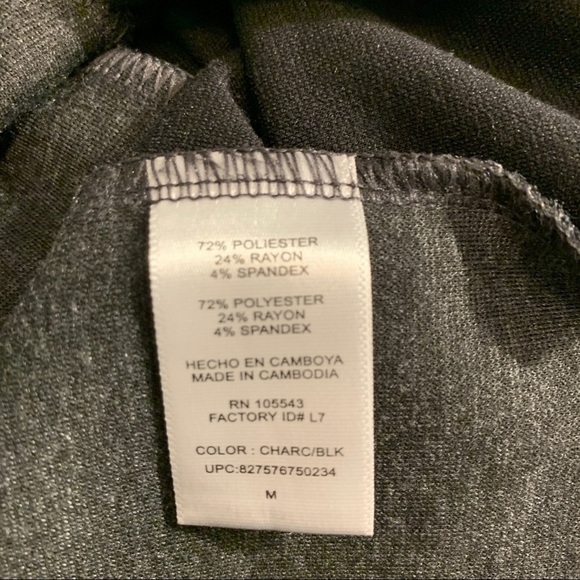 Narciso Rodríguez X Design Nation Open Neck Black/Charcoal Gray Dress M - Picture 4 of 4